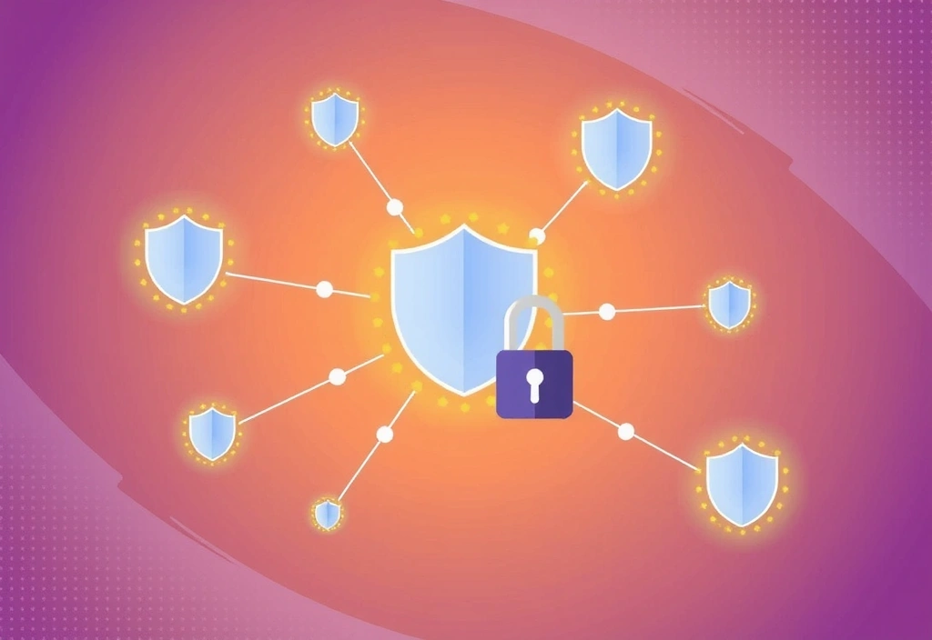 Secure data privacy illustration